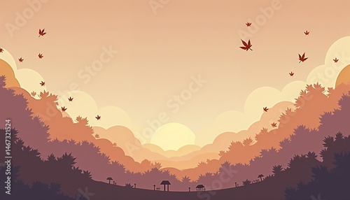 october twilight glow