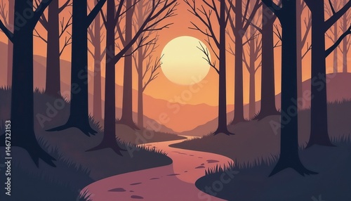 october twilight glow