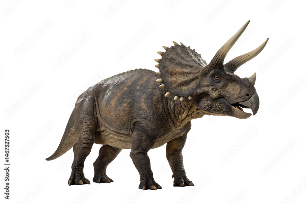 Fototapeta premium Detailed Image of an Armored Dinosaur isolated on white background