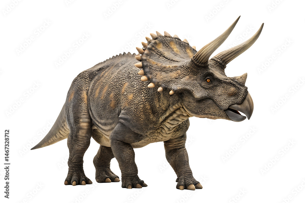 Fototapeta premium Detailed Image of an Armored Dinosaur isolated on white background