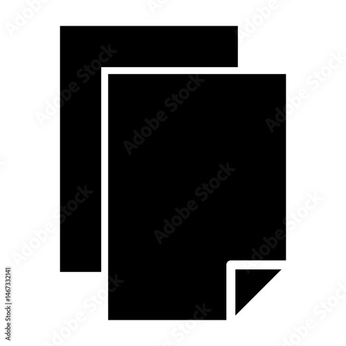 Copy  Vector Glyph Icon Design