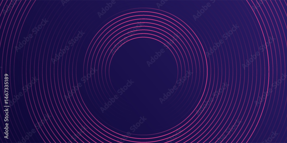 Abstract dark blue modern futuristic banner background. Glowing pink oval lines pattern design. Swirl ellipse lines element. Circular motion. Abstract dark blue modern futuristic banner background. Glowing pink oval lines pattern design. Swirl ellipse lines element. Circular motion.