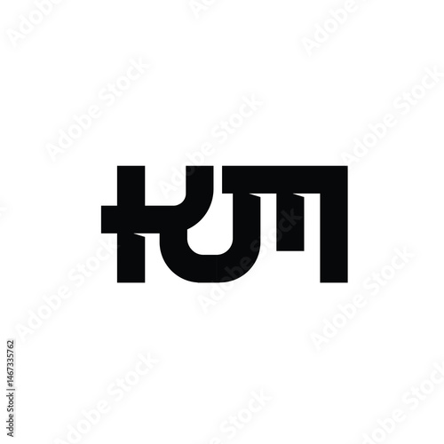 Free Download KM monogram logo design letter text name symbol monochrome logotype alphabet character simple logo - GFXLoad