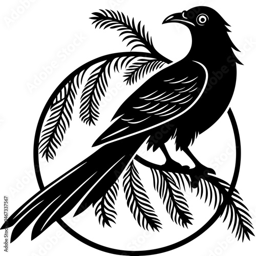 koel bird silhouette