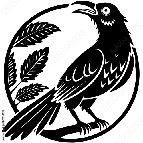 koel bird silhouette