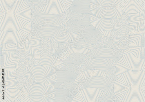 wave pattern of circles piled up with brown color as invisible