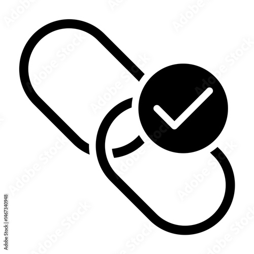 Hyperlink  Vector Glyph Icon Design