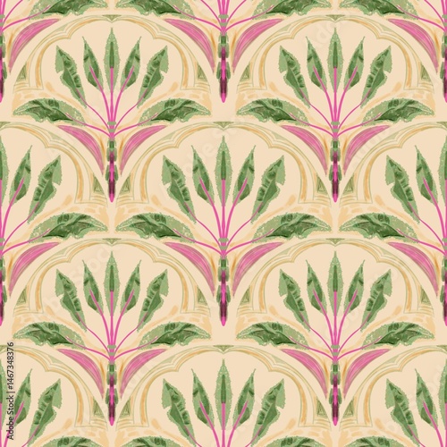seamless floral hand drawn design pattern