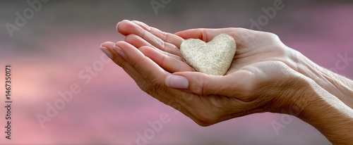 Obraz na płótnie Giving Heart w salonie