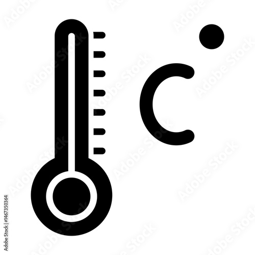 Celsius  Vector Glyph Icon Design