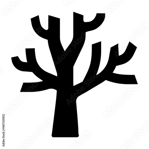 Dead Tree  Vector Glyph Icon Design