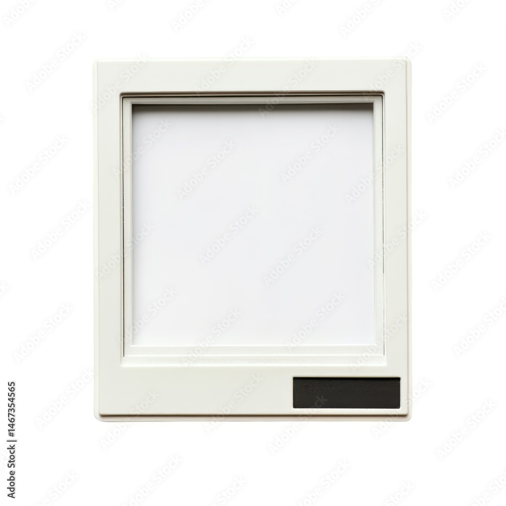 Fototapeta premium Blank monitor screen mockup template on white background