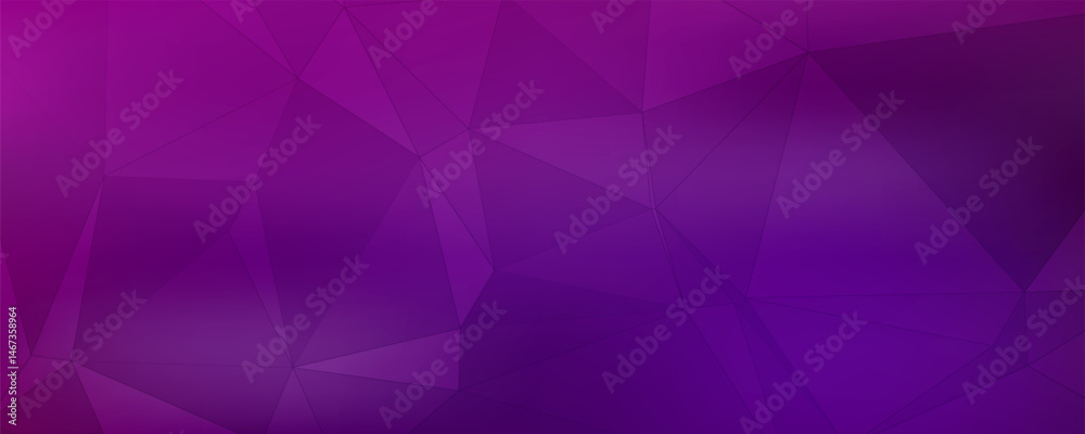 Obraz premium Dark Purple vector shining triangular background. Creative geometric illustration in Origami style with gradient. A new texture for your design.
