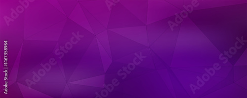 Dark Purple vector shining triangular background. Creative geometric illustration in Origami style with gradient. A new texture for your design.