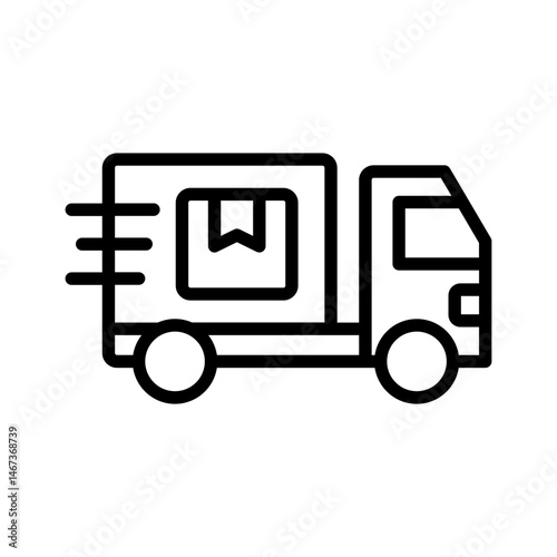Obraz na płótnie delivery truck icon w salonie