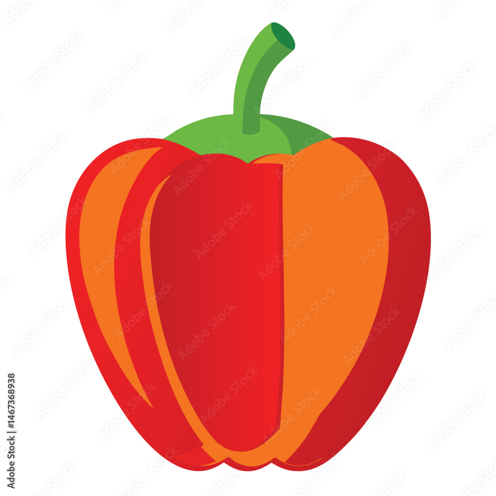 Capsicum vector icon on white background Capsicum vector icon on white background