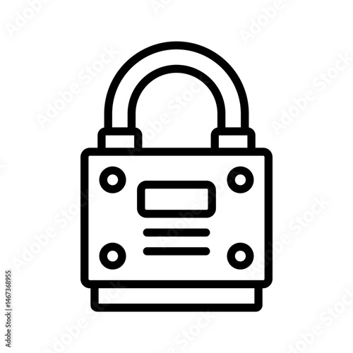 Obraz na płótnie padlock icon w salonie