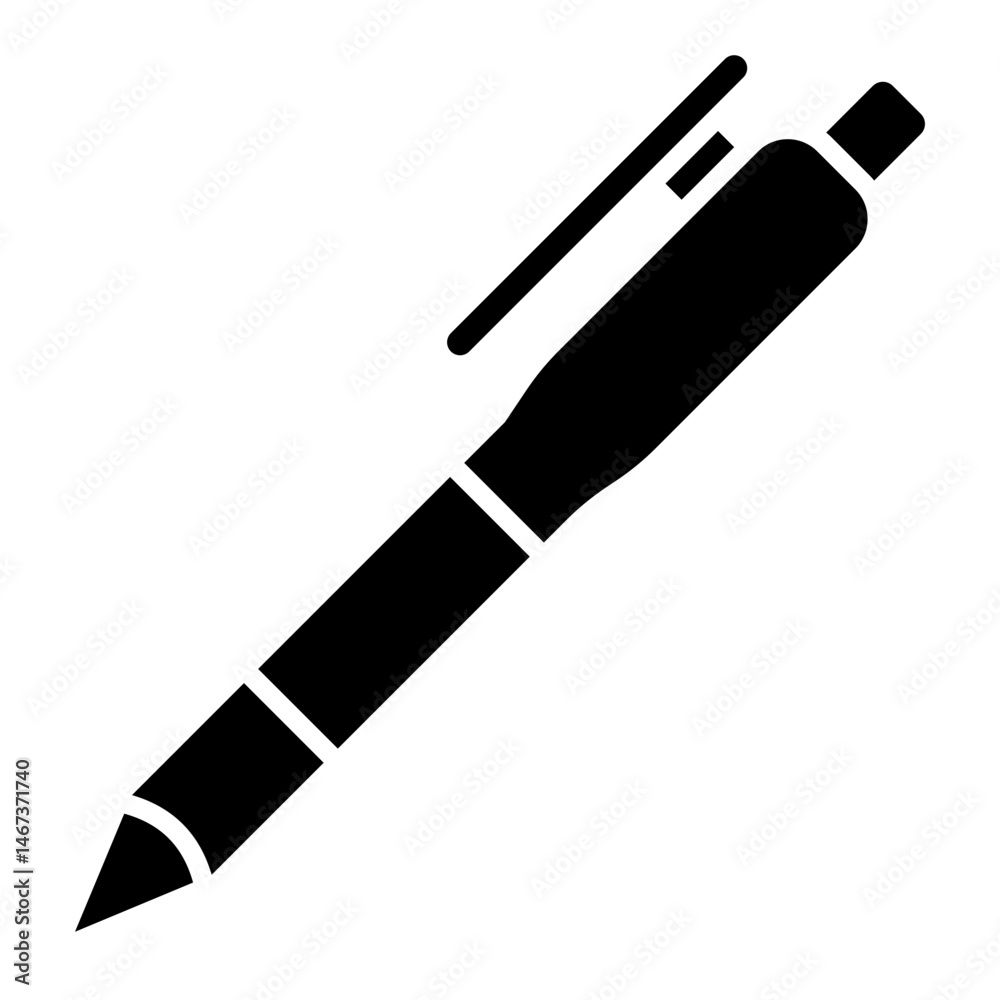 Pen Vector Glyph Icon Design Pen Vector Glyph Icon Design