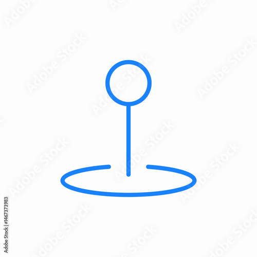 simple location marker icon sign vector