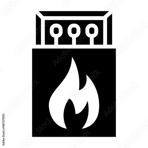 Match Box  Vector Glyph Icon Design