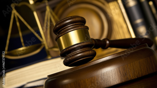 Justice judgement law concept