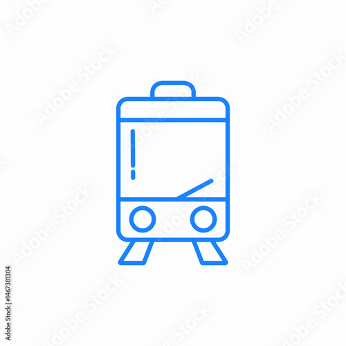 train transport rail icon sign vector