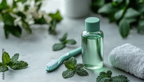 Fresh mint oral care photo
