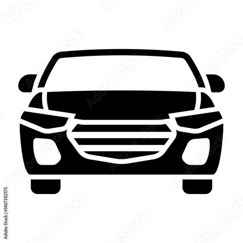 Car  Vector Glyph Icon Design