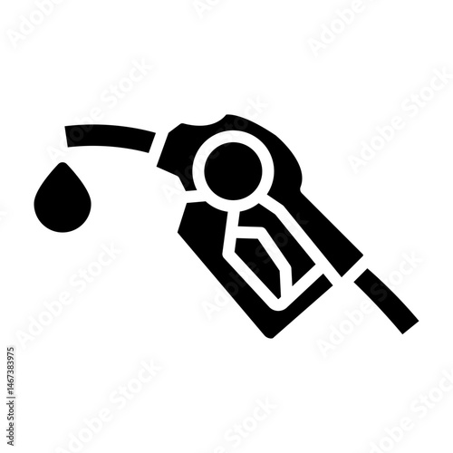 Petrol Pump  Vector Glyph Icon Design