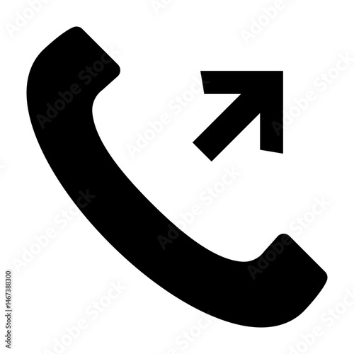Phone Forwarded  Vector Glyph Icon Design