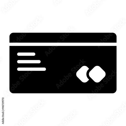 Credit Card  Vector Glyph Icon Design