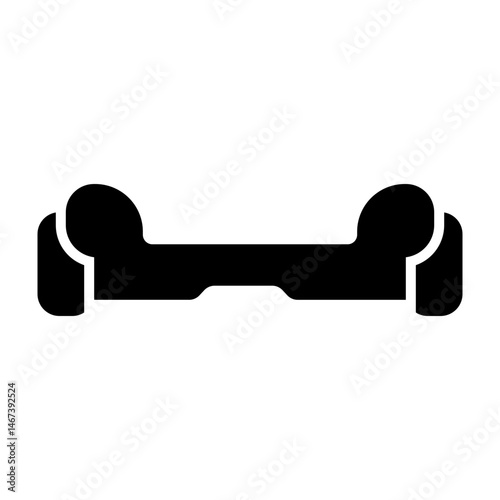 Hoverboard  Vector Glyph Icon Design
