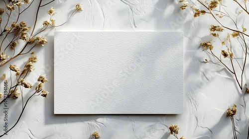 A6 flyer or invitation card mockup with a landscape orientation and material for promoting an event