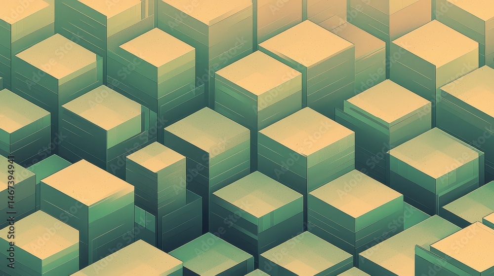 Obraz premium Box Steps With Fade Edges