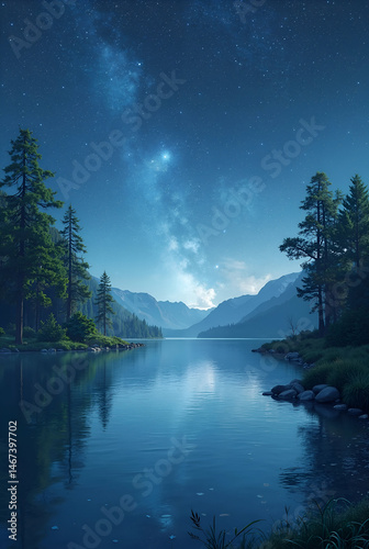 lake in the mountains