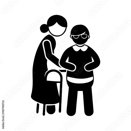 Elderly care and support with caregiver and assisted living facility concepts