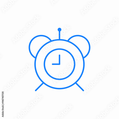 alarm clock icon sign vector