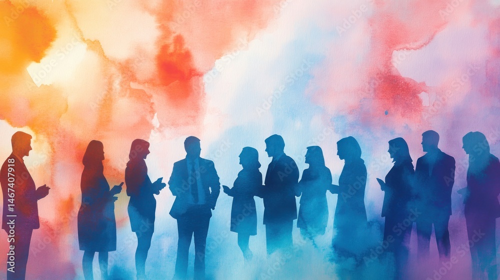 custom made wallpaper toronto digitalBusiness people gathering outdoors