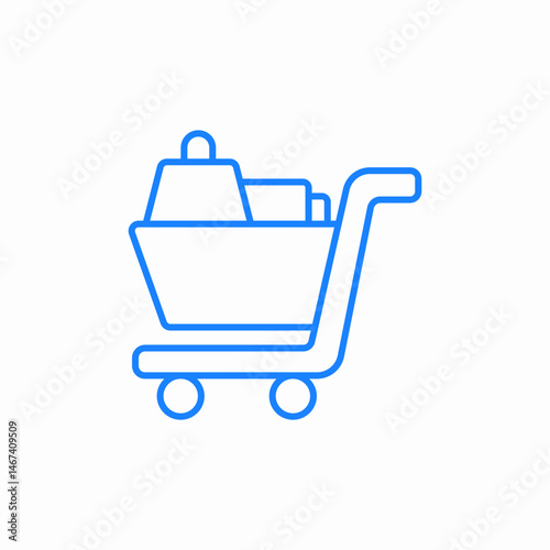 shopping cart icon sign vector