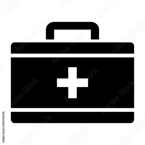 First Aid  Vector Glyph Icon Design