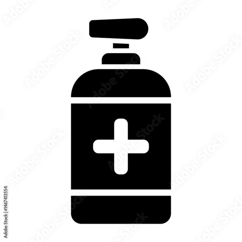 Sanitizer  Vector Glyph Icon Design