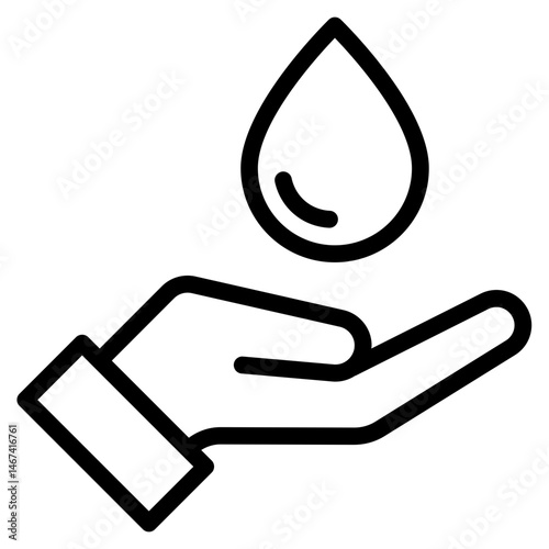 Save water icon in vector illustration