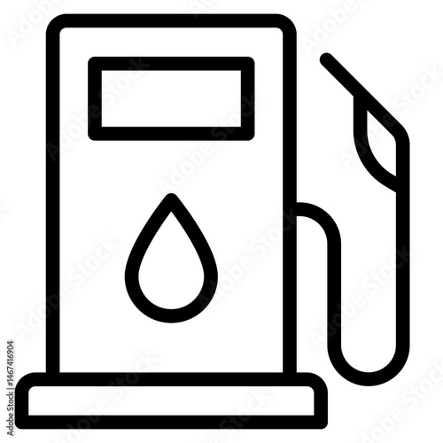 gas station icon in vector illustration