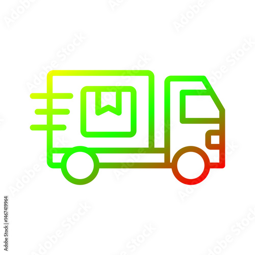 Obraz na płótnie delivery truck icon w salonie