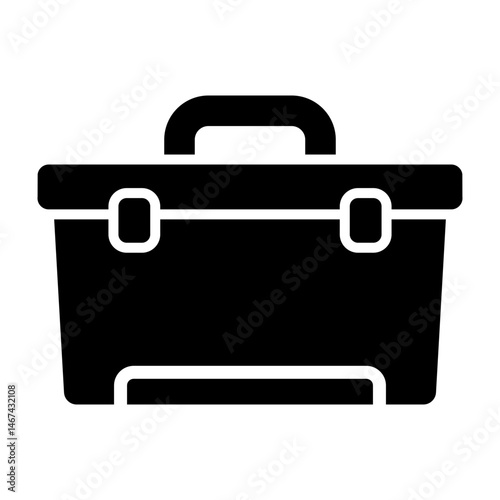Tool Box  Vector Glyph Icon Design