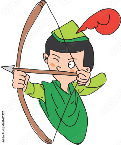 Archer folk hero robin hood.