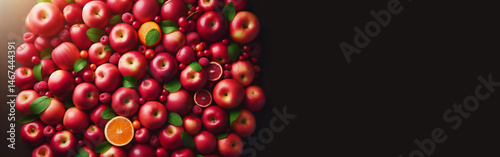 Red apples, beautiful background.