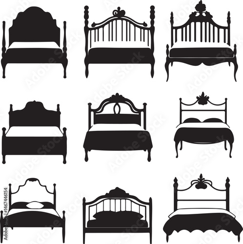 Nine Elegant Bed Silhouettes: Classic Bedroom Furniture Styles Collection