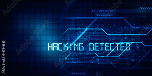 2D illustration Hacked data online code background

