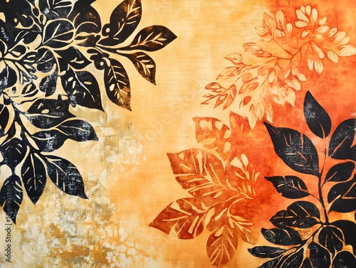 11. Hand-dyed batik pattern in earthy colors